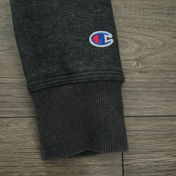 Champion Men’s Gray Powerblend Graphic Pullover Sweatshirt Hoodie Size S - Picture 9 of 12